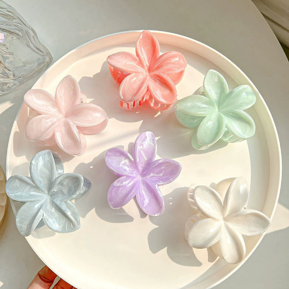 Women's Floral Hairpin Simple Style Paint Design Gripper Classification