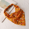 Women's Floral Plaid Geometric Chiffon Fabric Hair Band Triangle Turban Headband Fashion Hair Accessory