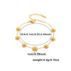 Women's Flower Titanium Steel Jewelry Set With Electroplated O Chain And Daisy Design