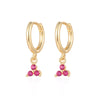 Women's Flowers Zircon Simple Joker Earrings