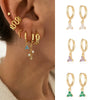 Women's Flowers Zircon Simple Joker Earrings