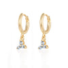 Women's Flowers Zircon Simple Joker Earrings