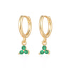 Women's Flowers Zircon Simple Joker Earrings