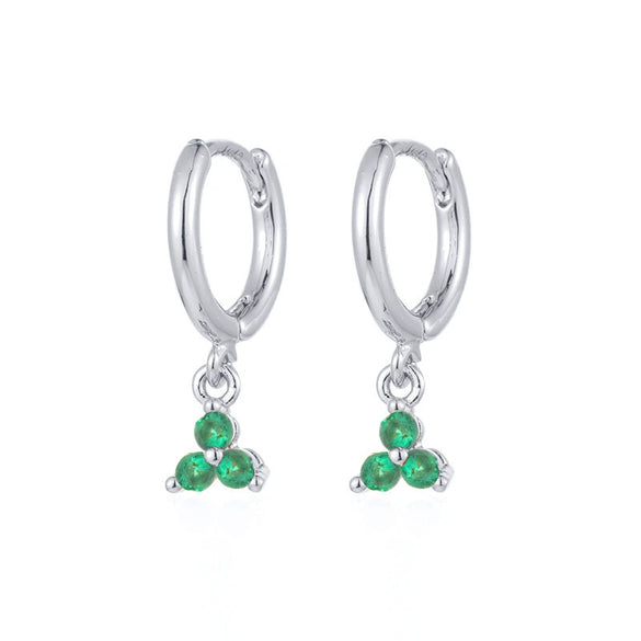 Women's Flowers Zircon Simple Joker Earrings