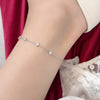 Women's Foot Chain S925 Sterling Silver Fourleaf Clover Geometric Style Zircon Jewelry