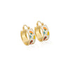 Women's French Retro Geometric Oil Dripping Copper Handmade Earrings