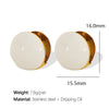 Women's French Retro U Shape 316L Stainless Steel Gold Plated Earrings