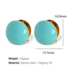 Women's French Retro U Shape 316L Stainless Steel Gold Plated Earrings