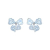 Women's Fresh Bow Zirconia Copper Earrings