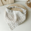 Women's Fresh Cloth Geometric Triangle Bag And Square Hair Accessories Elastic Band
