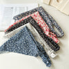 Women's Fresh Cloth Geometric Triangle Bag And Square Hair Accessories Elastic Band