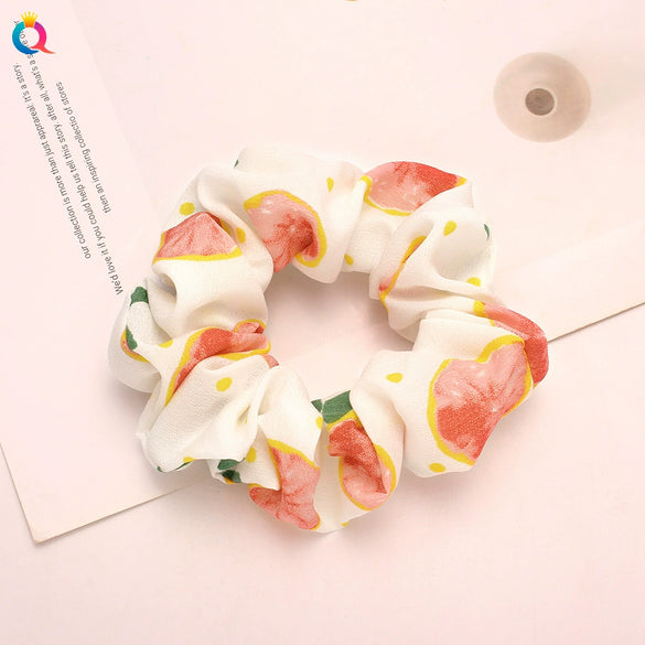 Women's Fresh Fruit Fabric Handmade Hair Ring Headwear