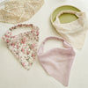 Women's Fresh Silver Silk Fabric Geometric Headscarf Headwear With Elastic Band