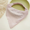 Women's Fresh Silver Silk Fabric Geometric Headscarf Headwear With Elastic Band
