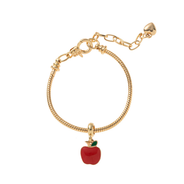 Women's Fresh Style Fruit Pattern Brass Electroplated Bracelet Pendant