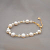 Women's Freshwater Pearl Adjustable Bracelet Geometric Style