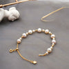 Women's Freshwater Pearl Adjustable Bracelet Geometric Style