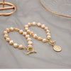Women's Freshwater Pearl Alien Shape Copper Bracelet Jewelry Niche Design Light Luxury Trendy Elegant Simple