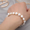 Women's Freshwater Pearl Alien Shape Copper Bracelet Jewelry Niche Design Light Luxury Trendy Elegant Simple
