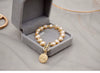 Women's Freshwater Pearl Alien Shape Copper Bracelet Jewelry Niche Design Light Luxury Trendy Elegant Simple