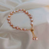 Women's Freshwater Pearl Baroque Style Copper Bracelet Jewelry