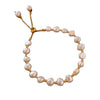 Women's Freshwater Pearl Baroque Style Copper Bracelet Jewelry