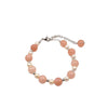 Women's Freshwater Pearl Bracelet With Heart And Geometric Design Manual Crafted