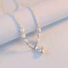 Women's Freshwater Pearl Geometric Clavicle Necklace Inlaid With Pearls