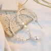 Women's Freshwater Pearl Geometric Clavicle Necklace Inlaid With Pearls