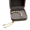 Women's Freshwater Pearl Geometric Style Titanium Steel Chain Bracelet Jewelry