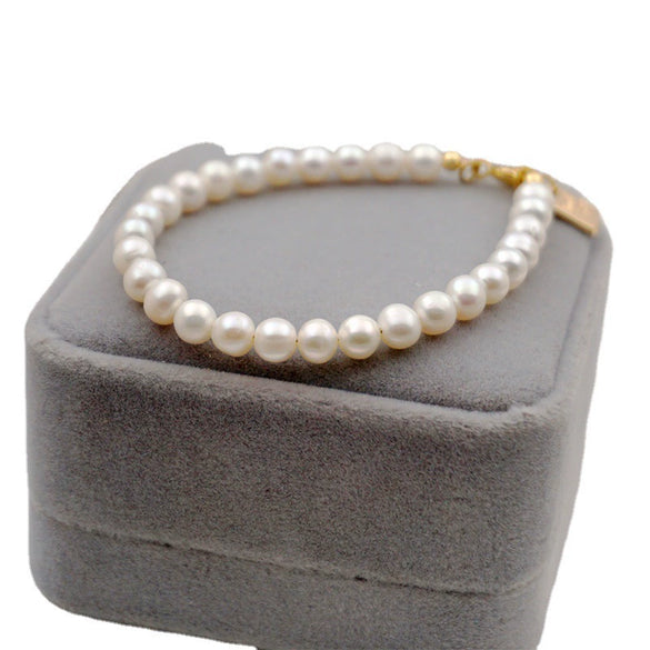 Women's Freshwater Pearl Handmade Geometric Bracelets Light Luxury And Highend Accessories