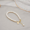 Women's Freshwater Pearl Handmade Geometric Bracelets Light Luxury And Highend Accessories