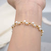Women's Freshwater Pearl Handwoven Geometric Style Handmade Bracelet