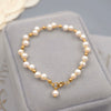 Women's Freshwater Pearl Handwoven Geometric Style Handmade Bracelet