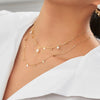 Women's Freshwater Pearl Necklace Copper Alloy Electroplating Ochain Light Luxury Tassel Clavicle Chain Fashion Simple Allmatch