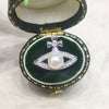 Women's Freshwater Pearl Ring Copper Round Pearl Opening Jewelry