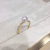 Women's Freshwater Pearl Ring S925 Sterling Silver Round Light Luxury