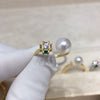 Women's Freshwater Pearl Ring S925 Sterling Silver Round Light Luxury