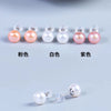 Women's Freshwater Pearl S925 Silver Earrings With Leaf Pattern And Oblate Shape Natural Luxury Style