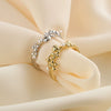 Women's Freshwater Pearl Shell Opening Geometric Style S925 Sterling Silver Ring Jewelry With Electroplating