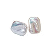 Women's Freshwater Pearl Square Baroque Sterling Silver Earrings Ring Jewelry Accessories