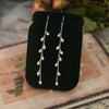 Women's Freshwater Pearl Sterling Silver Tassel Drop Shape Earrings