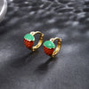 Women's Fruit Shape Copperzinc Alloy Electroplated Strawberry Earrings
