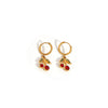 Women's Fruit Stainless Steel Jewelry Set With Electroplated Pendant Necklace And Earrings
