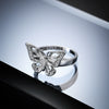 Women's Gentle Hollow Butterfly Copper Jewelry With Geometric Pattern And Electroplating