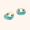 Women's Geometric Acrylic Earrings With Stainless Steel Construction And Electroplated Finish Simple Fashion Jewelry