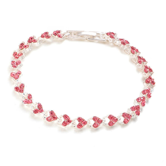 Women's Geometric Alloy And Rhinestone Bracelet With Electroplated Die Cast Crystal Inlay Fashion Jewelry