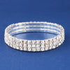 Women's Geometric Alloy Bracelet With Rhinestone Inlay Diamond Cut Style Crystal Fashion Jewelry