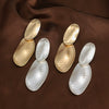 Women's Geometric Alloy Clipon Earrings Exaggerated Simple Fashion Statement Jewelry For Wholesale