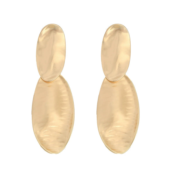 Women's Geometric Alloy Clipon Earrings Exaggerated Simple Fashion Statement Jewelry For Wholesale